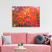 Arbre à feuilles rouges 3 toile (Insitu(Salon))