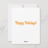 Arbre à fleurs à aquarelle rétro avec carte de vac (Dos)