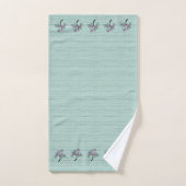 Arbre à fleurs gracieux vert + Plum Serviette de b (Serviette à main)