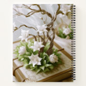 Arbre à fleurs qui pousse à partir d'un Carnet de  (Dos)