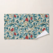 Arbre à framboises rouges, William Morris (Serviette à main)