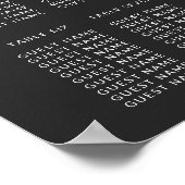 Arbre à palmier rose Gold Fronds Tableau de sièges (Coin)