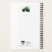 Arbre à pin aquarelle Carnet 5,5 x 8,5 (Verso)