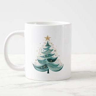 Arbre à pin d'hiver Café de Noël Mug