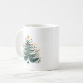 Arbre à pin d'hiver Café de Noël Mug (Devant gauche)