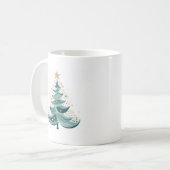 Arbre à pin d'hiver Café de Noël Mug (Devant gauche)