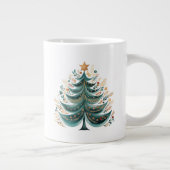 Arbre à pin d'hiver Café de Noël Mug (Droite)