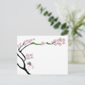 Arbre à ressort sur une carte postale (Debout devant)