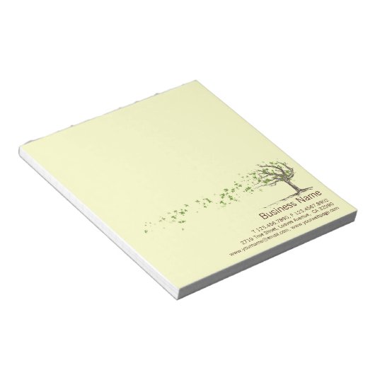Arbre À Vent Zen Avec Bloc-Notes Feuille (Incliné)