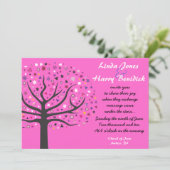 Arbre abstrait de rose de faire-part de mariage de (Debout devant)