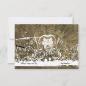 Arbre anneaux dentelle de chabby rsvp avec envelop (Devant)