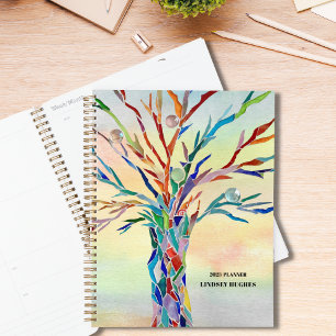 Arbre arc-en-ciel - Nom personnalisé Planificateur