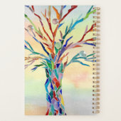 Arbre arc-en-ciel - Nom personnalisé Planificateur (Dos)