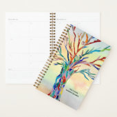 Arbre arc-en-ciel - Nom personnalisé Planificateur (Devant avec enveloppe)