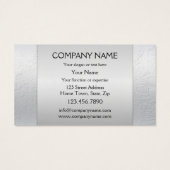 Arbre Argent Merci Carte de visite (Dos)