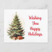 Arbre avec carte postale de vacances (Devant)