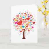 Arbre Avec Cartes De Voeux Feuilles En Forme De Co (Fleur jaune)