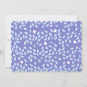 ARBRE AVEC ÉTOILES Bat mitzvah violet Invitation (Dos)