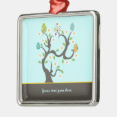 Arbre avec oeufs de Pâques et fleurs ornement pers (Gauche)