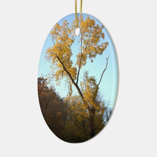 Arbre avec ornement Feuille jaune (Gauche)