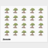 Arbre Avec Stickers Longues Racines (Feuille)