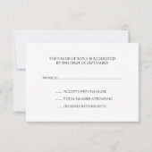 Arbre bleu rustique de la vie Barre Mitzvah RSVP (Dos)