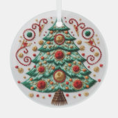 Arbre brodé 3D ornements de Noël (Recto)