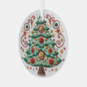 Arbre brodé 3D ornements de Noël (Avant gauche)