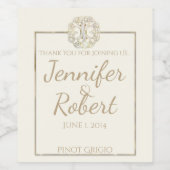 Arbre celtique de la vie Gold Thistle Étiquette de (Étiquettes simples)