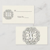 Arbre celtique de la vie Mariage Cartes de place (Devant / Derrière)