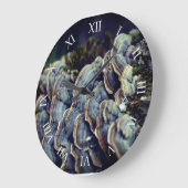Arbre Champignons Photo Mur Horloge (Angle)