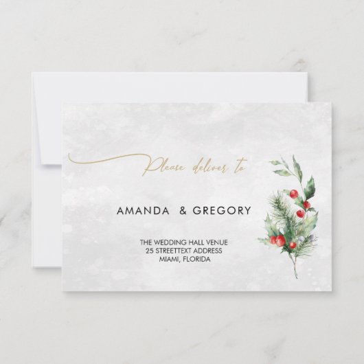 Arbre chic lumières Mariage RSVP Enclôture C (Dos)