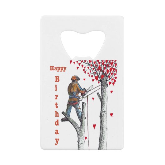 Arbre chirurgien Arboriste Carte d'anniversaire (Devant)