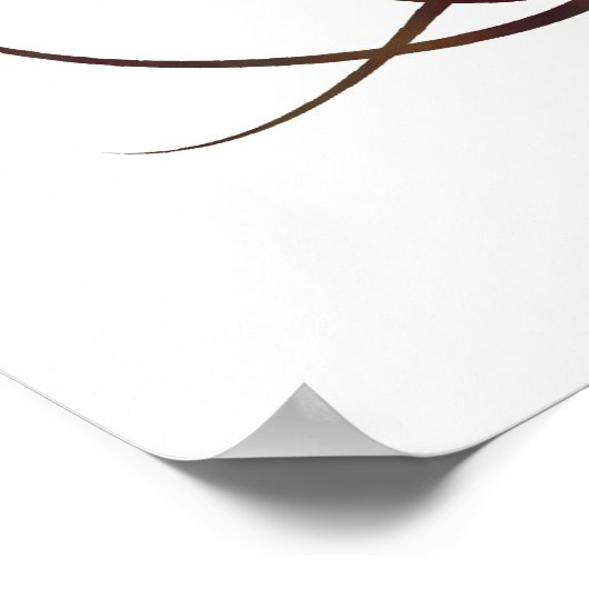 Arbre Coloré Avec Racines Poster (Coin)