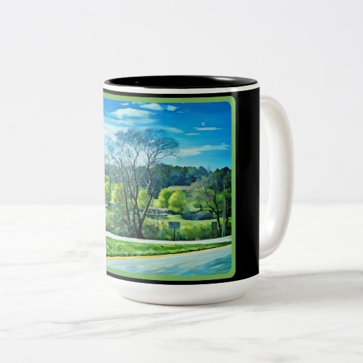 Arbre couvert de Mug paysage (Devant droit)