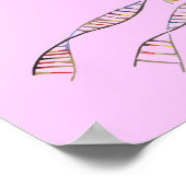 ARBRE D'ADN ou ARBRE DE VIE POSTER ROSE (Coin)