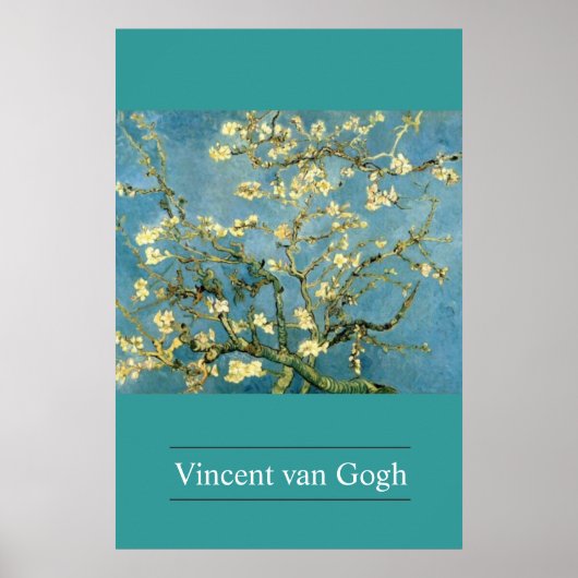Arbre d'amande en fleurs par van Gogh Poster Impri (Devant)