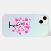 Arbre d'amour Arbre de coeur Pastel rose Aquarelle (Verso Horizontal)