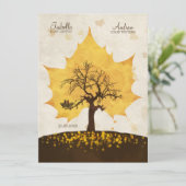 Arbre d'amour - Invitation au mariage d'automne (Debout devant)