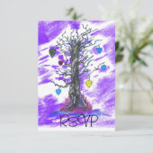 Arbre d'amour violet RSVP (Debout devant)