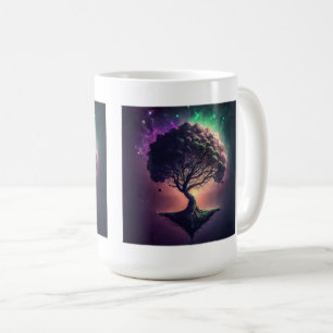 Arbre dans la Mug classique de l'espace, 15 oz