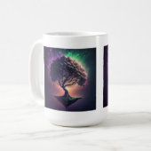 Arbre dans la Mug classique de l'espace, 15 oz (Devant gauche)