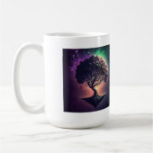 Arbre dans la Mug classique de l'espace, 15 oz (Gauche)