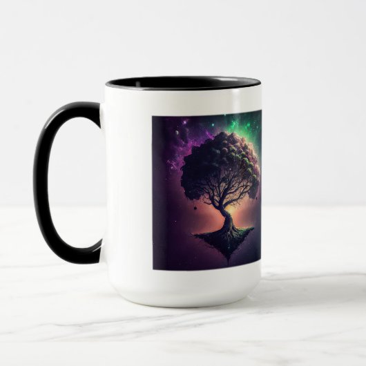 Arbre dans la Mug Combo Space, 15 oz (Gauche)
