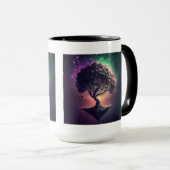 Arbre dans la Mug Combo Space, 15 oz (Devant droit)