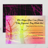 Arbre dans le Bar Woods Invitation Mitzvah (Devant / Derrière)