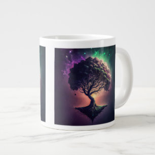 Arbre dans l'espace Jumbo Mug