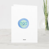 Arbre d'aquarelle peinte Faire-part d'adoption (Dos)