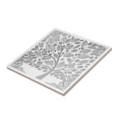 Arbre d'argent de vie carreaux céramiques (Côté)