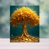 arbre d'argent doré pièces d'or argent heureux (Neutre)